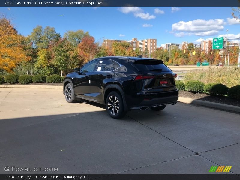 Obsidian / Rioja Red 2021 Lexus NX 300 F Sport AWD