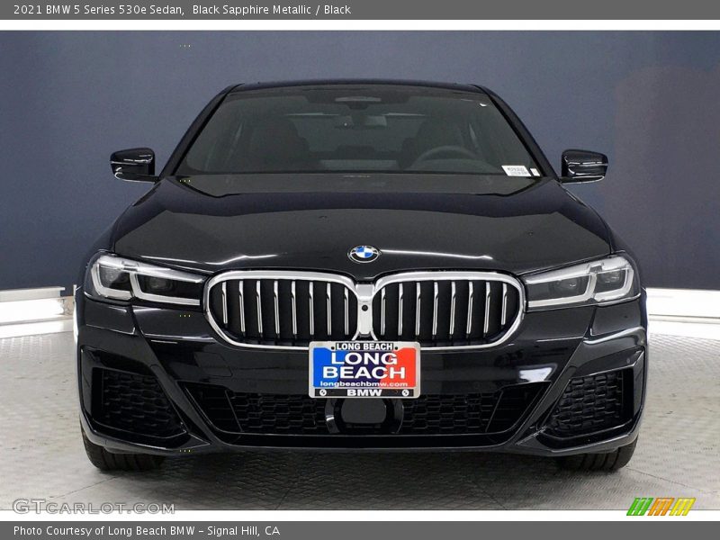 Black Sapphire Metallic / Black 2021 BMW 5 Series 530e Sedan