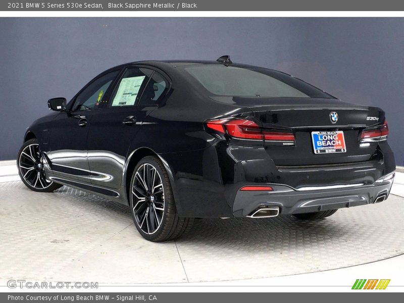 Black Sapphire Metallic / Black 2021 BMW 5 Series 530e Sedan