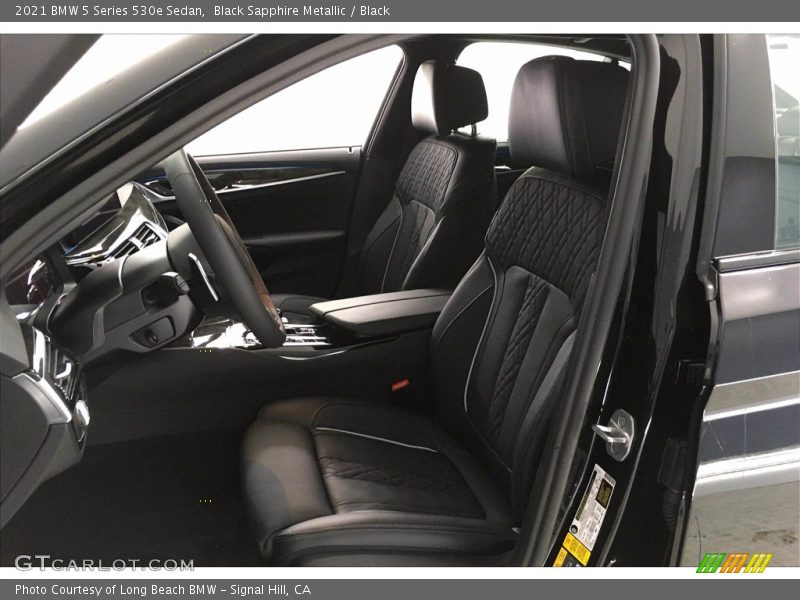 Black Sapphire Metallic / Black 2021 BMW 5 Series 530e Sedan