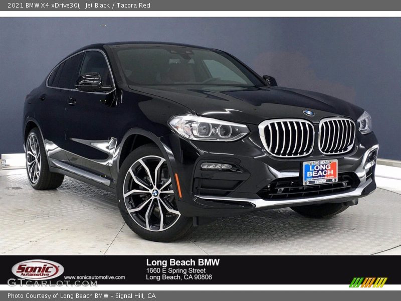 Jet Black / Tacora Red 2021 BMW X4 xDrive30i