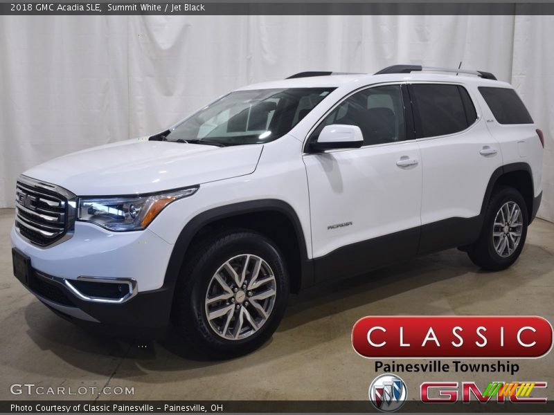 Summit White / Jet Black 2018 GMC Acadia SLE
