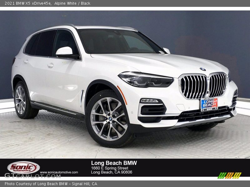 Alpine White / Black 2021 BMW X5 xDrive45e