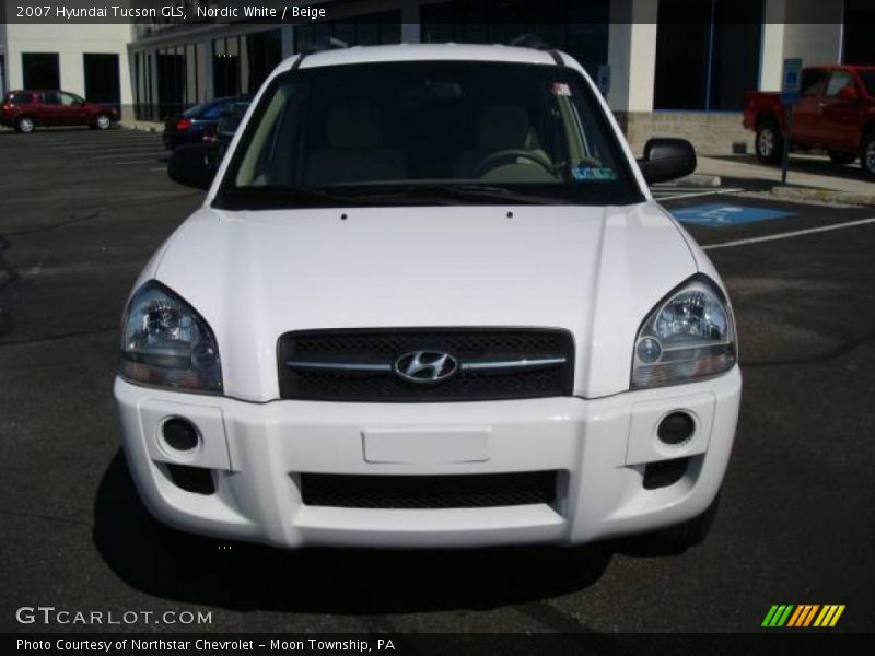 Nordic White / Beige 2007 Hyundai Tucson GLS