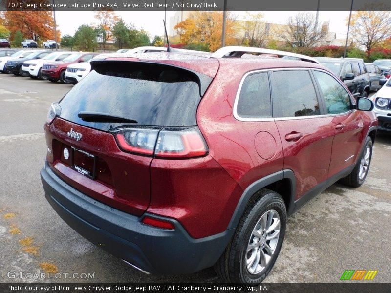 Velvet Red Pearl / Ski Gray/Black 2020 Jeep Cherokee Latitude Plus 4x4