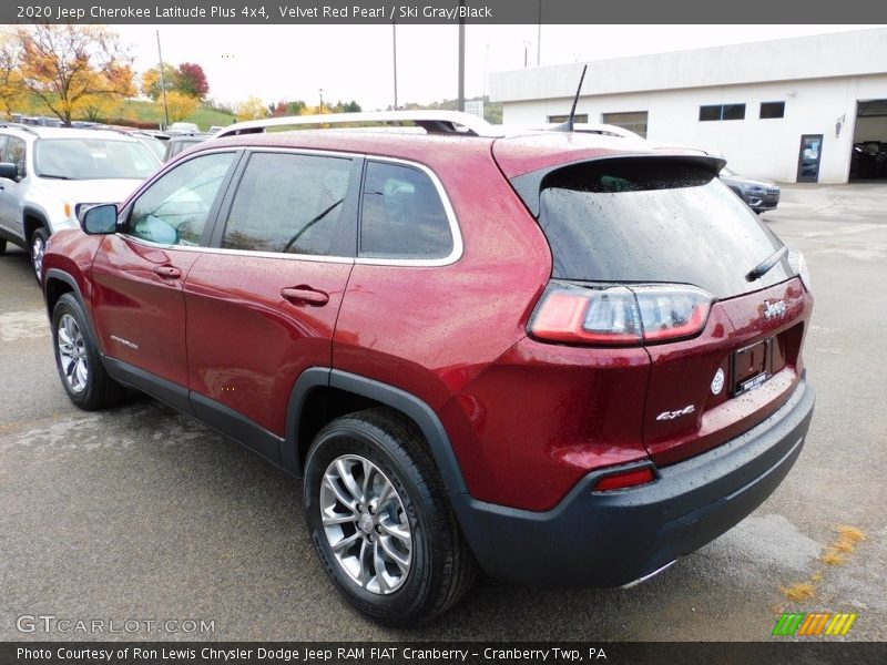 Velvet Red Pearl / Ski Gray/Black 2020 Jeep Cherokee Latitude Plus 4x4