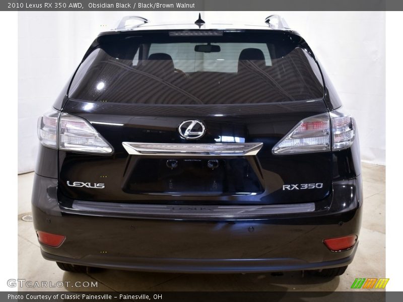 Obsidian Black / Black/Brown Walnut 2010 Lexus RX 350 AWD