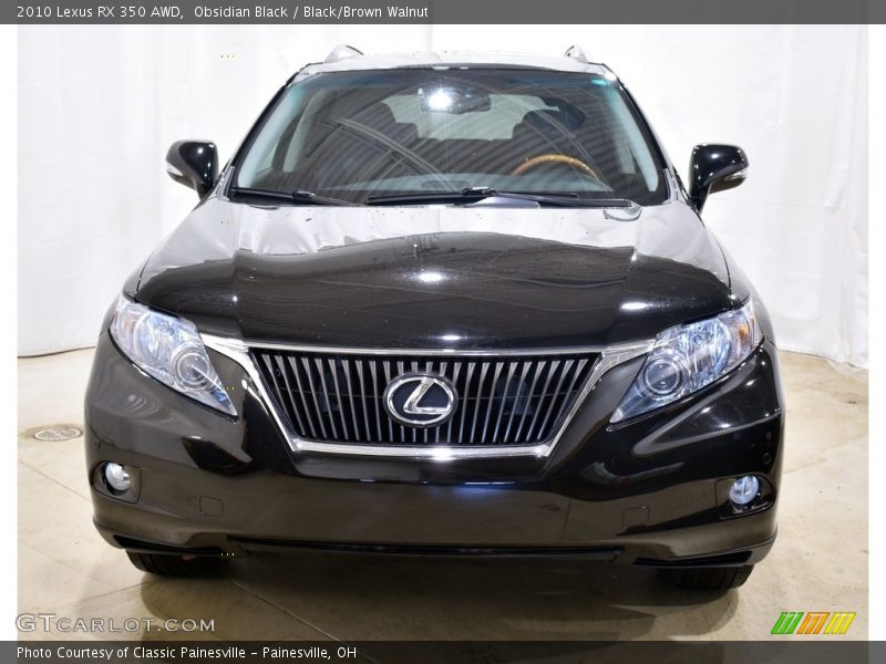 Obsidian Black / Black/Brown Walnut 2010 Lexus RX 350 AWD