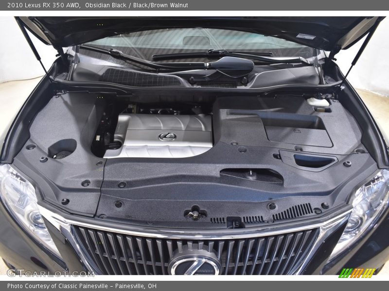 Obsidian Black / Black/Brown Walnut 2010 Lexus RX 350 AWD