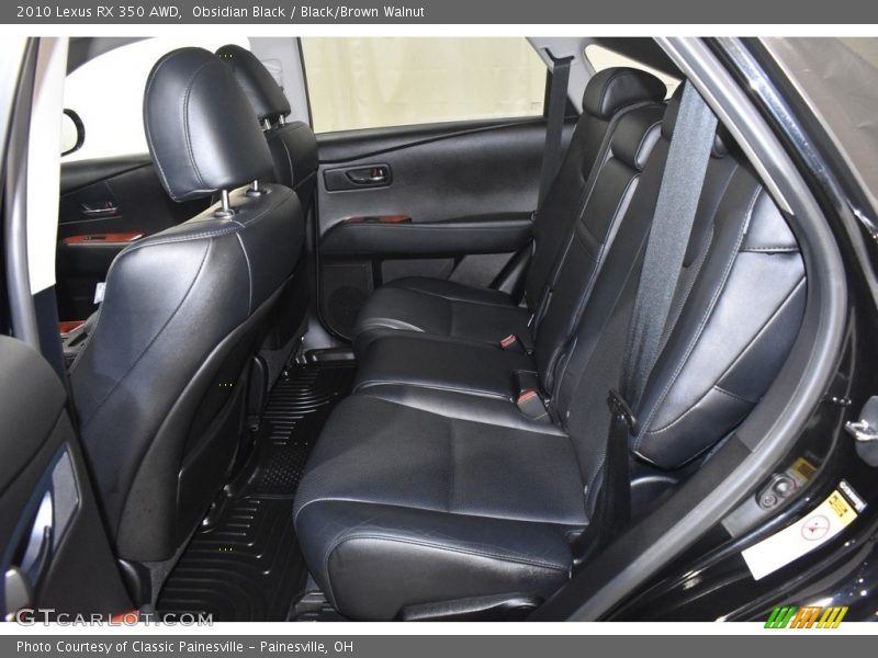 Obsidian Black / Black/Brown Walnut 2010 Lexus RX 350 AWD