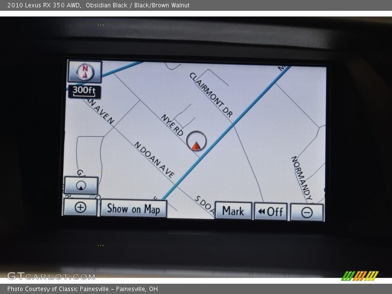 Obsidian Black / Black/Brown Walnut 2010 Lexus RX 350 AWD