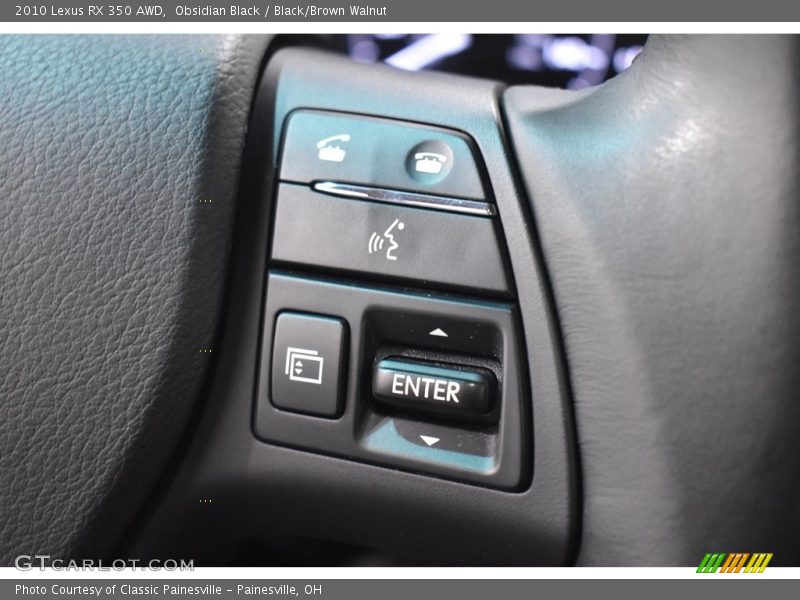 Obsidian Black / Black/Brown Walnut 2010 Lexus RX 350 AWD