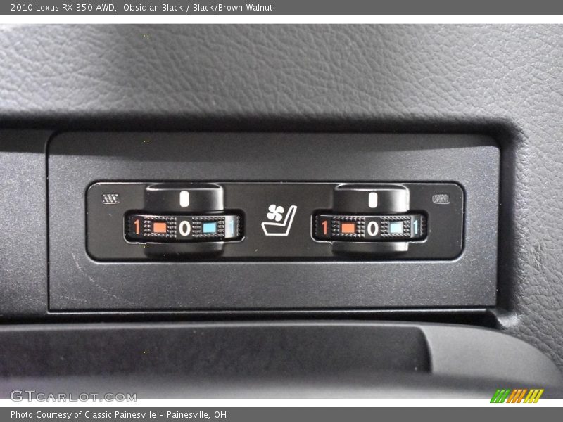 Obsidian Black / Black/Brown Walnut 2010 Lexus RX 350 AWD