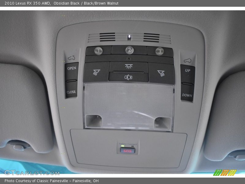 Obsidian Black / Black/Brown Walnut 2010 Lexus RX 350 AWD