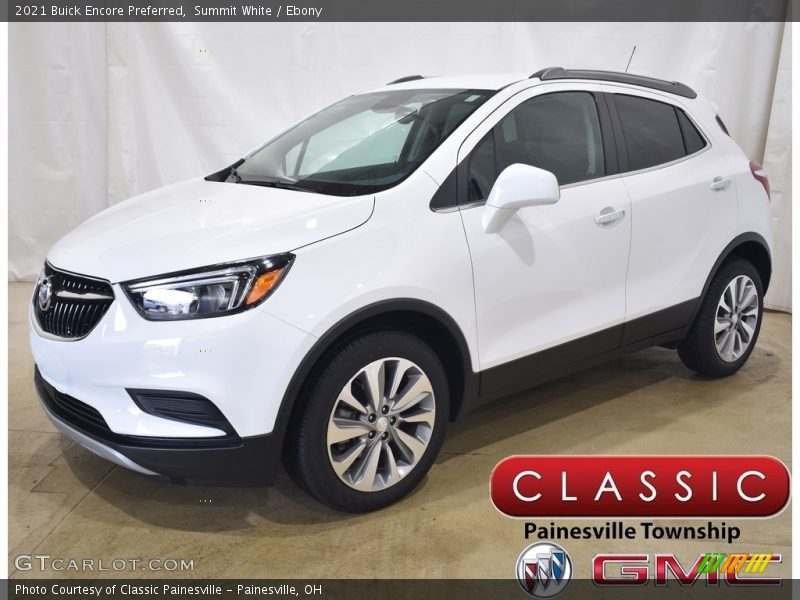 Summit White / Ebony 2021 Buick Encore Preferred