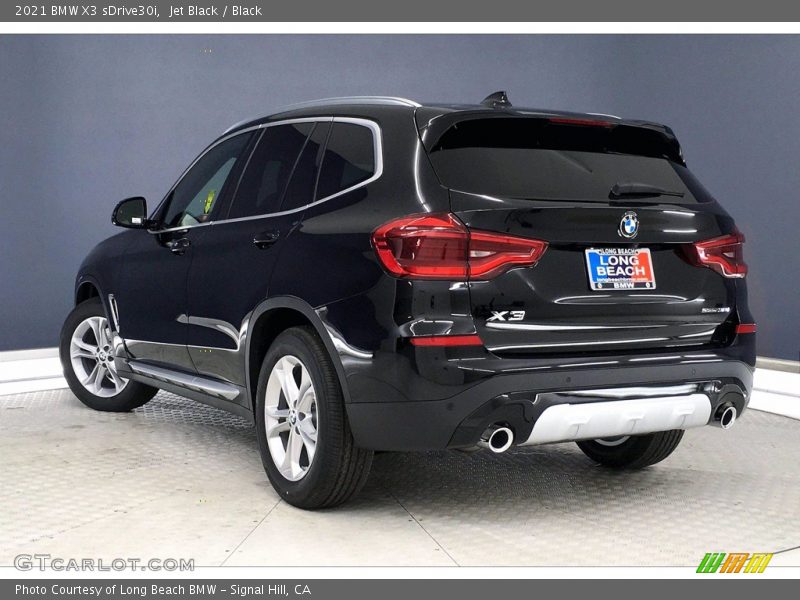 Jet Black / Black 2021 BMW X3 sDrive30i