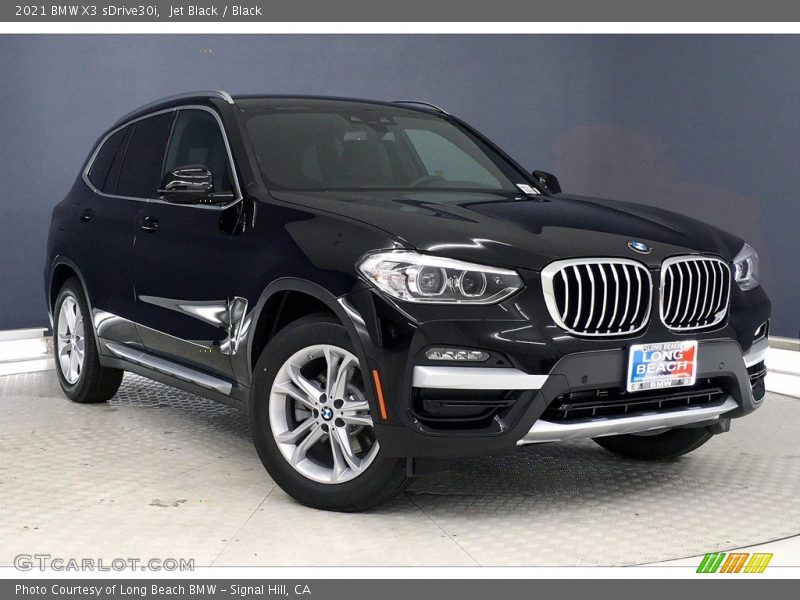 Jet Black / Black 2021 BMW X3 sDrive30i