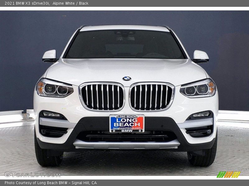 Alpine White / Black 2021 BMW X3 sDrive30i