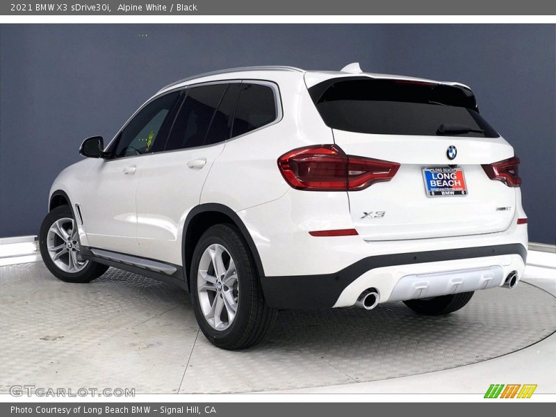 Alpine White / Black 2021 BMW X3 sDrive30i