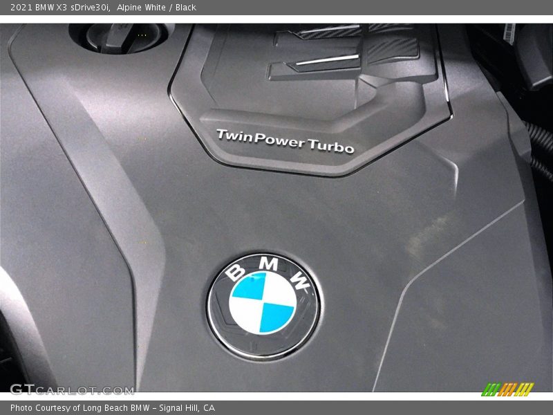 Alpine White / Black 2021 BMW X3 sDrive30i