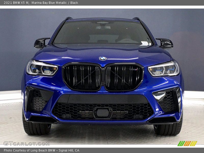 Marina Bay Blue Metallic / Black 2021 BMW X5 M