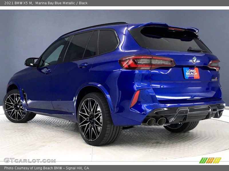 Marina Bay Blue Metallic / Black 2021 BMW X5 M