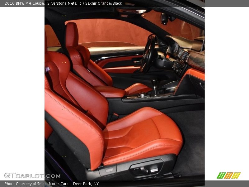 Silverstone Metallic / Sakhir Orange/Black 2016 BMW M4 Coupe