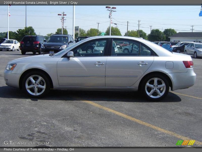 Bright Silver / Gray 2008 Hyundai Sonata Limited