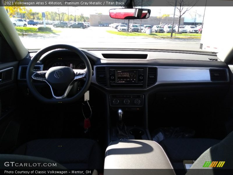 Platinum Gray Metallic / Titan Black 2021 Volkswagen Atlas S 4Motion