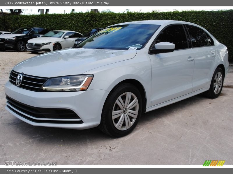 White Silver / Black/Palladium Gray 2017 Volkswagen Jetta S