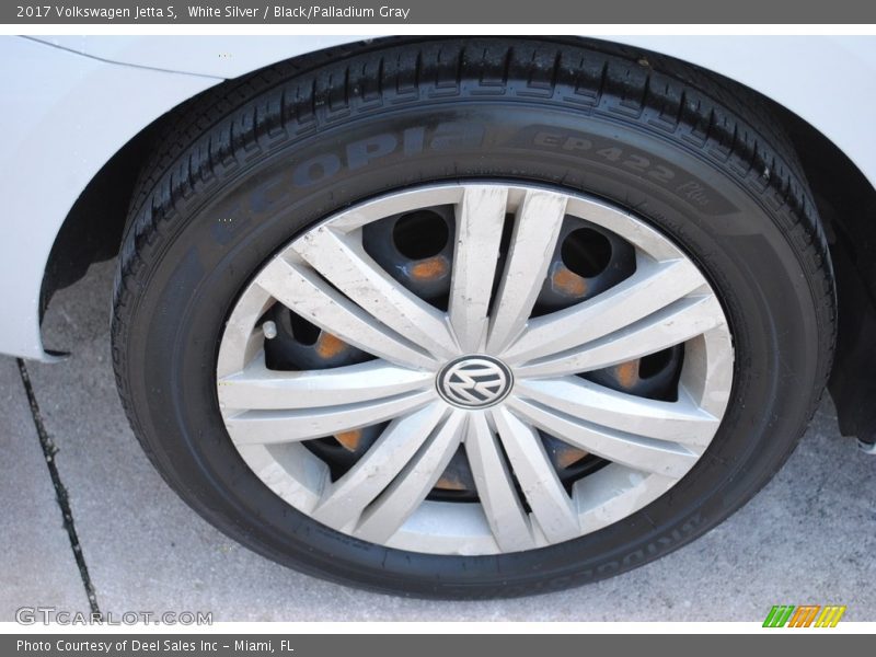 White Silver / Black/Palladium Gray 2017 Volkswagen Jetta S