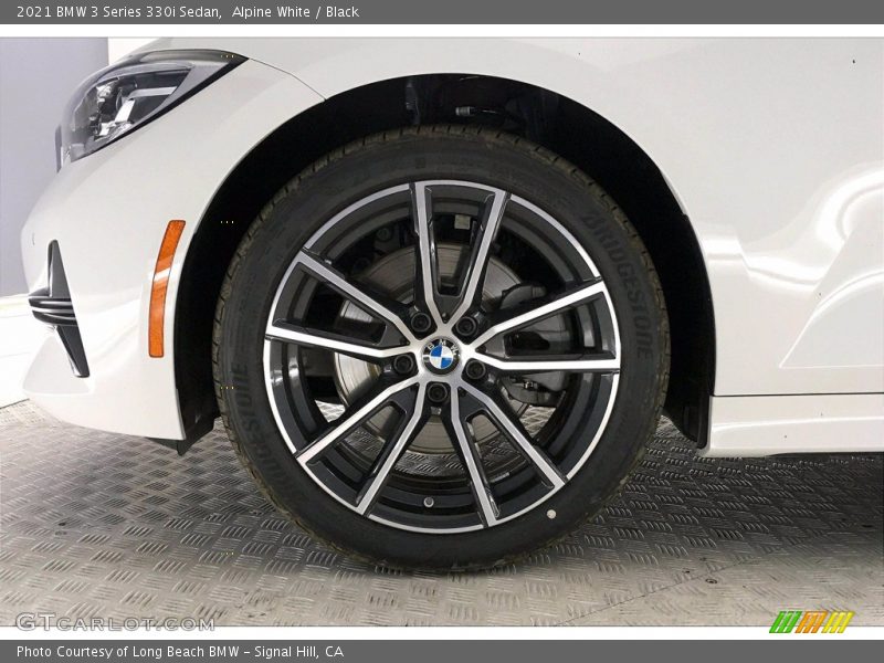 Alpine White / Black 2021 BMW 3 Series 330i Sedan