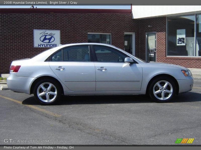 Bright Silver / Gray 2008 Hyundai Sonata Limited