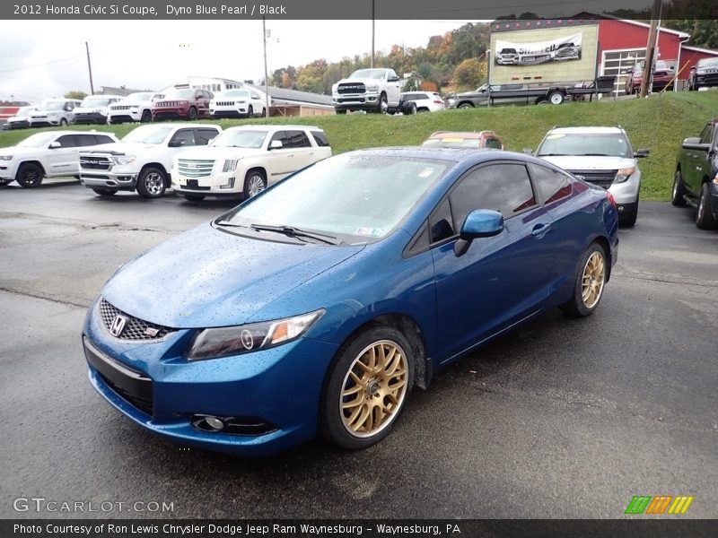 Dyno Blue Pearl / Black 2012 Honda Civic Si Coupe