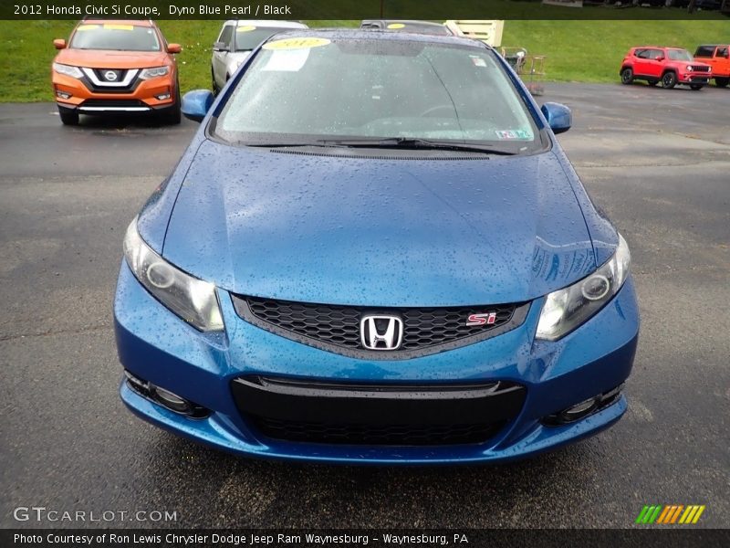 Dyno Blue Pearl / Black 2012 Honda Civic Si Coupe