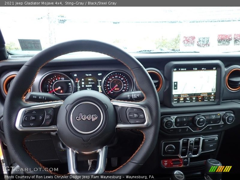 Dashboard of 2021 Gladiator Mojave 4x4