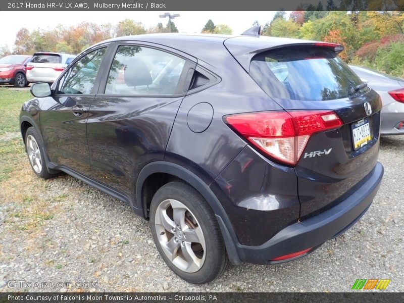 Mulberry Metallic / Black 2017 Honda HR-V LX AWD