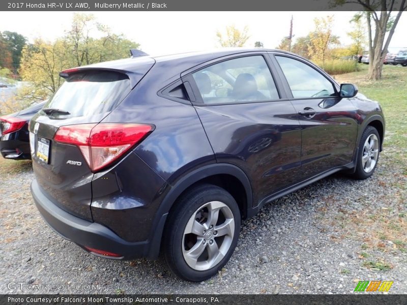 Mulberry Metallic / Black 2017 Honda HR-V LX AWD