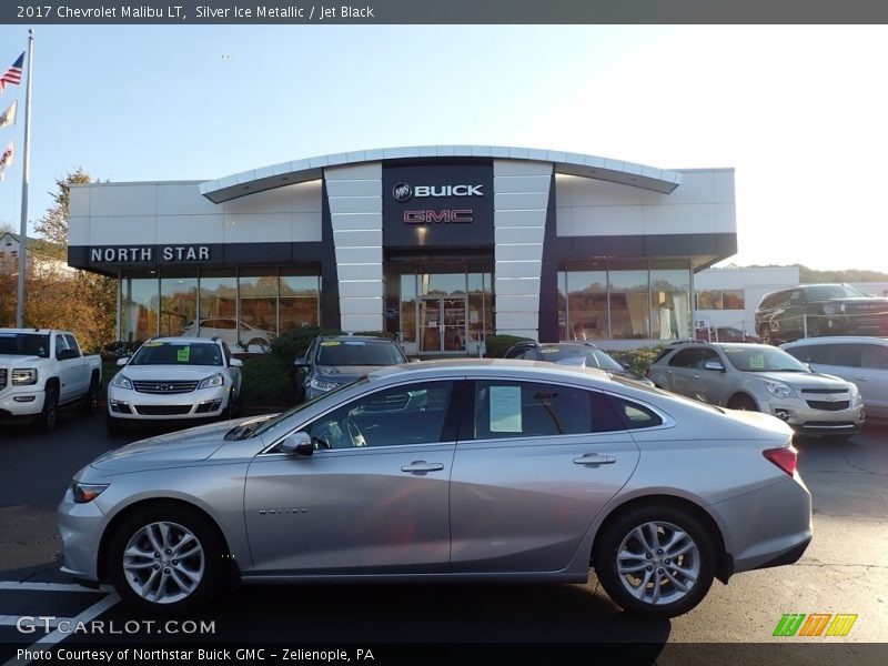 Silver Ice Metallic / Jet Black 2017 Chevrolet Malibu LT