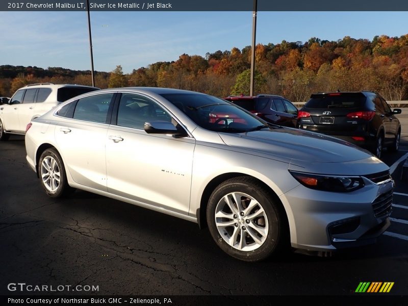 Silver Ice Metallic / Jet Black 2017 Chevrolet Malibu LT