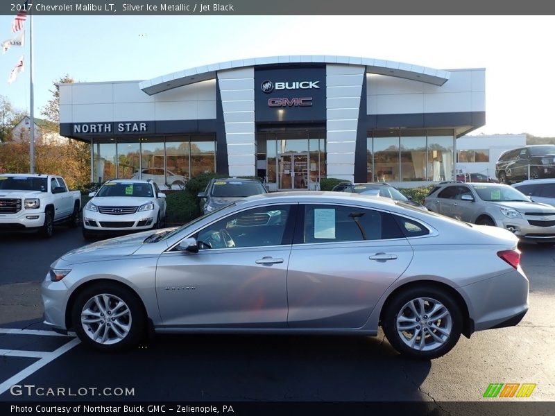 Silver Ice Metallic / Jet Black 2017 Chevrolet Malibu LT