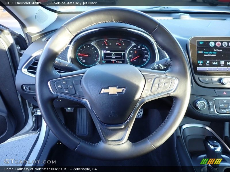 Silver Ice Metallic / Jet Black 2017 Chevrolet Malibu LT
