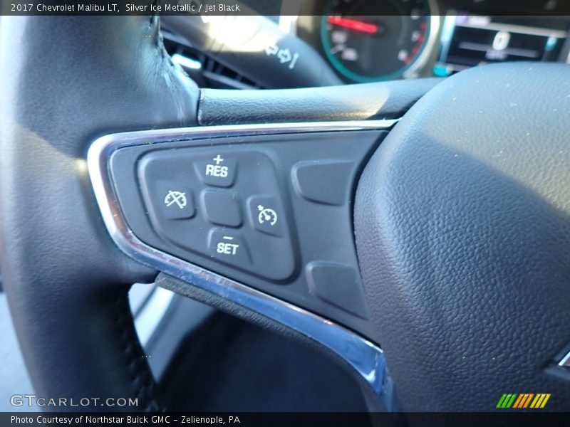 Silver Ice Metallic / Jet Black 2017 Chevrolet Malibu LT