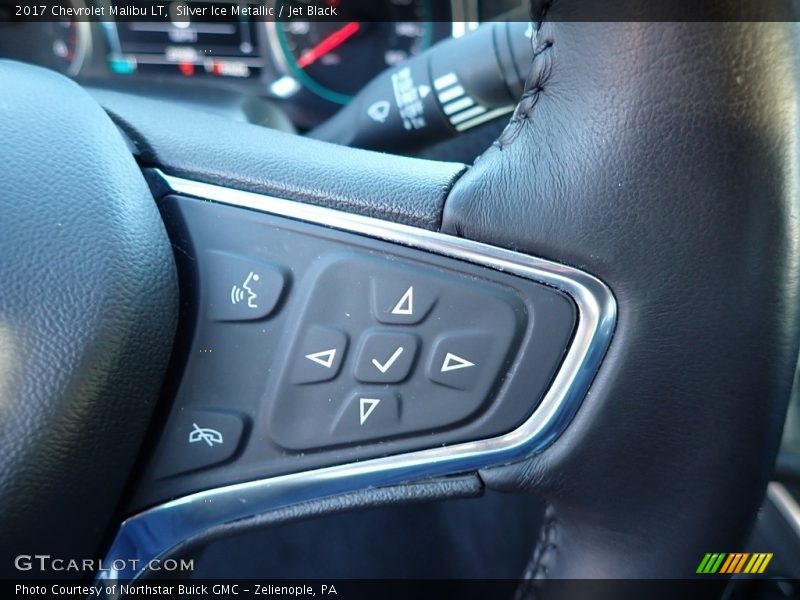 Silver Ice Metallic / Jet Black 2017 Chevrolet Malibu LT