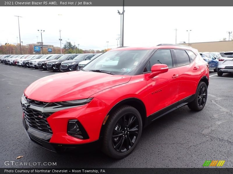 Red Hot / Jet Black 2021 Chevrolet Blazer RS AWD
