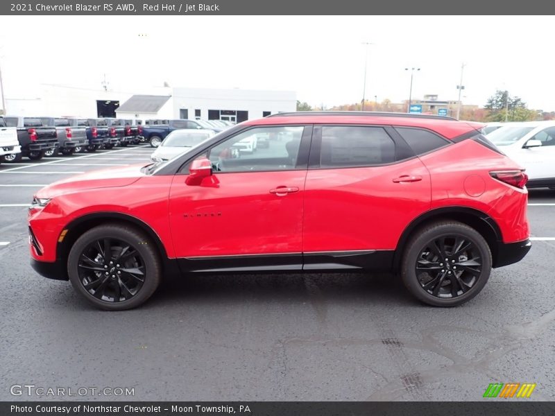 Red Hot / Jet Black 2021 Chevrolet Blazer RS AWD