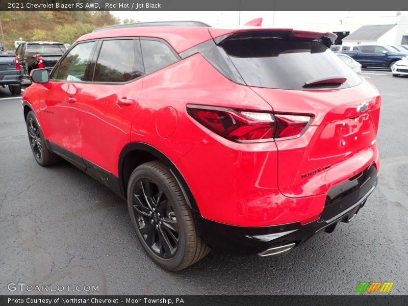 Red Hot / Jet Black 2021 Chevrolet Blazer RS AWD