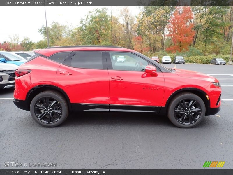 Red Hot / Jet Black 2021 Chevrolet Blazer RS AWD