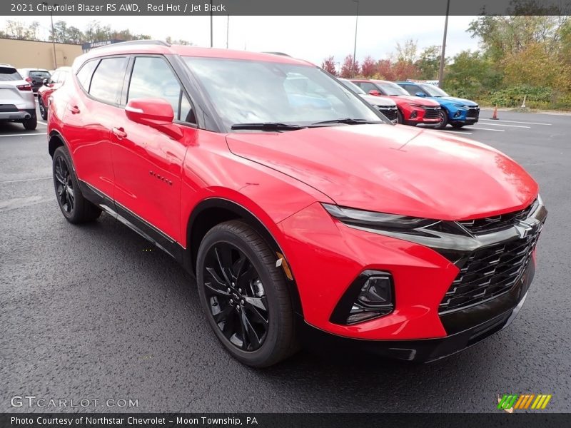 Red Hot / Jet Black 2021 Chevrolet Blazer RS AWD