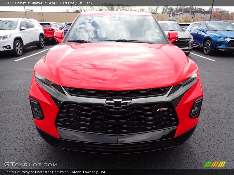 Red Hot / Jet Black 2021 Chevrolet Blazer RS AWD